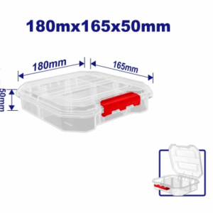 Organizador Incoloro Small 180X165X50Mm 6 Divisiones